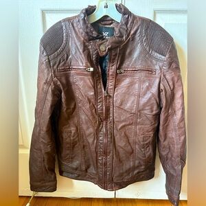 Brown Leather Motorcycle Jacket